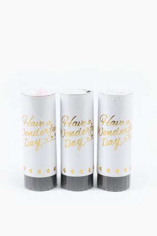 3 Pack Confetti Tubes