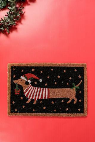 Christmas Coir Petmas Door Mat, 40x60cm