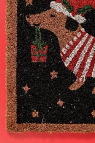 Christmas Coir Petmas Door Mat, 40x60cm