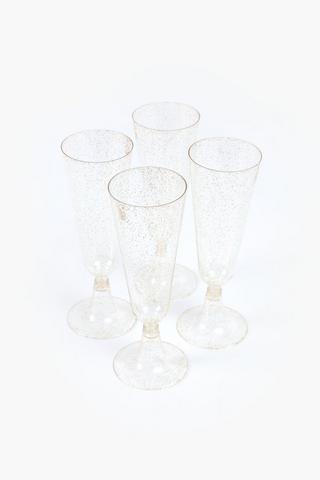 6 Pack Glitz Flutes Cup Set