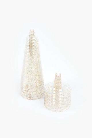 6 Pack Glitz Flutes Cup Set