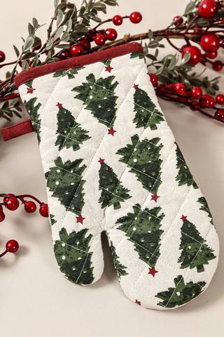 Christmas Tree Single Oven Glove