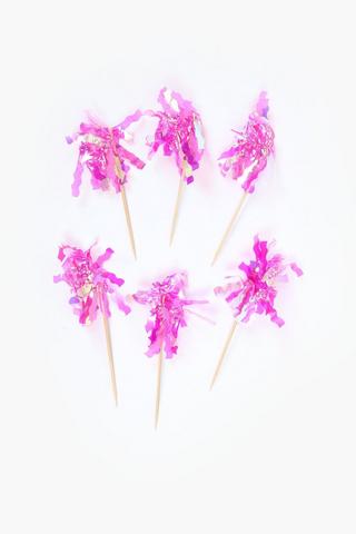 6 Pack Disco Iridescent Topper