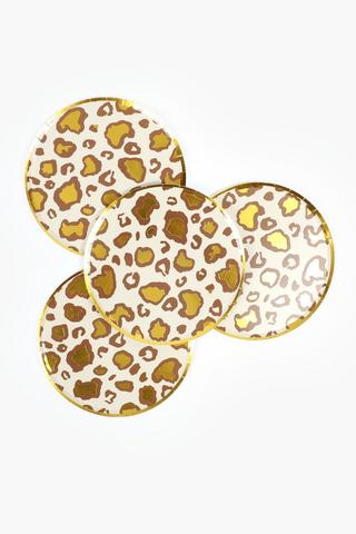 10 Pack Party Leopard Paper Plates