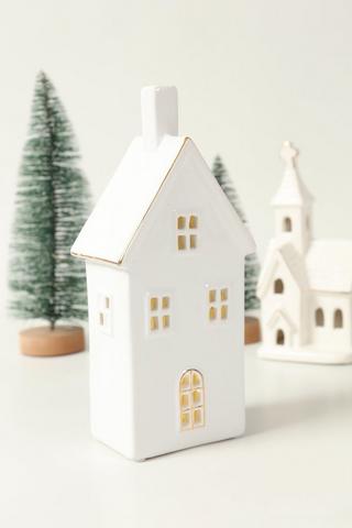 Led House Statue, 12x27cm