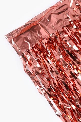 Rose Gold Finge Party Backdrop 2m