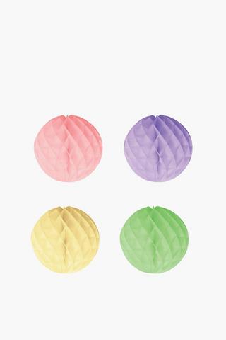4 Pack Hanging Pastel Combs 20cm