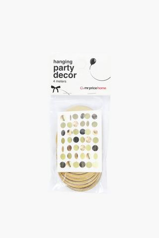 Hanging Dots Party Decor 4m