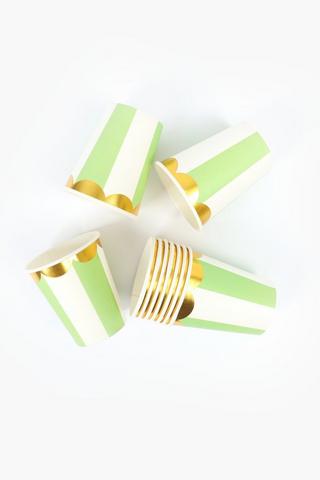 Cup 10pk Paper Carnival Sage