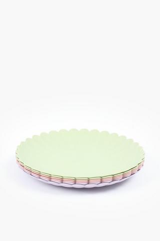 6 Pack Daisy Multi Colour Paper Plates