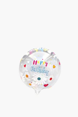 Bow Daisy Happy Birthday Balloon 45cm