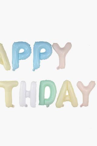 Happy Birthday Garland Balloon