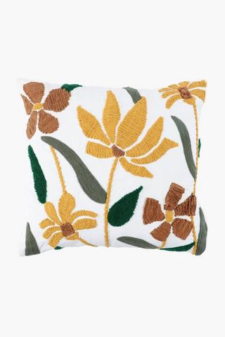 Embroidered Arabella Scatter Cushion, 50x50cm