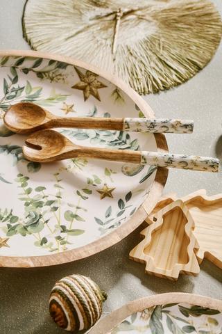 Colab Sue Crick Mangowood Salad Spoon