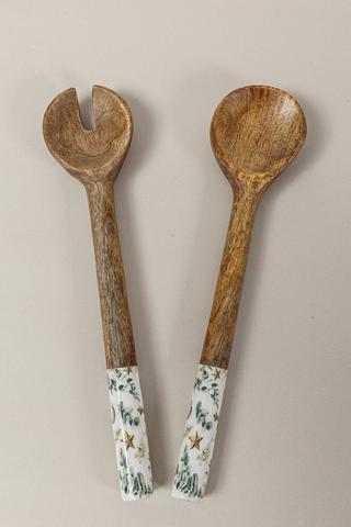 Colab Sue Crick Mangowood Salad Spoon