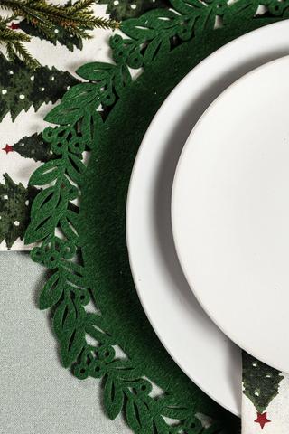 Felt Placemat Christmas Red