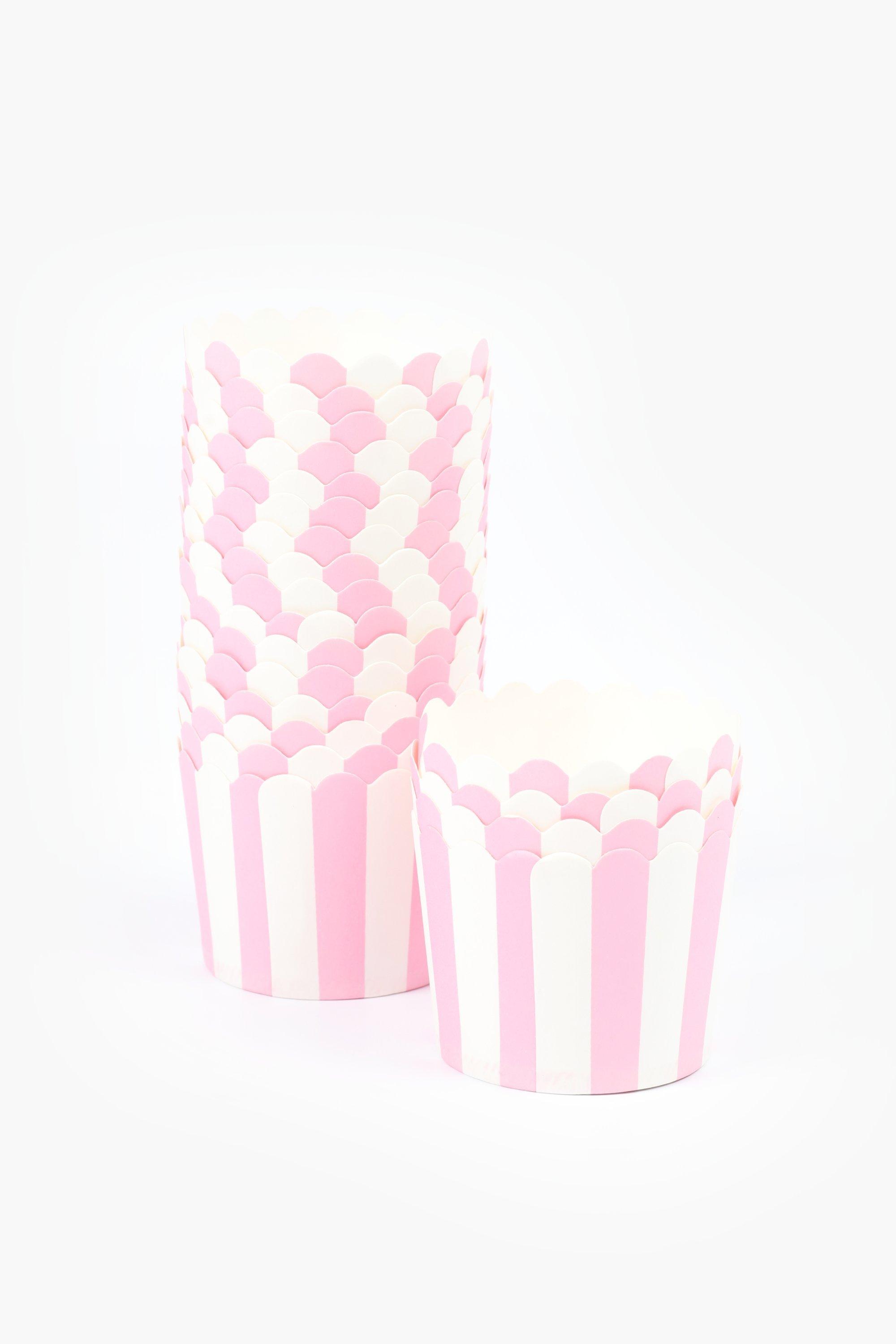 20 Pack Stripe Party Baking Cases