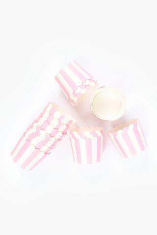 20 Pack Stripe Party Baking Cases