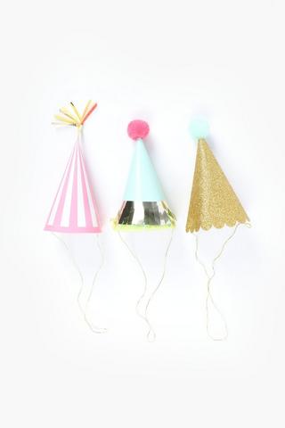 3 Pack Fun Party Hats