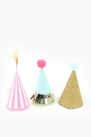 3 Pack Fun Party Hats