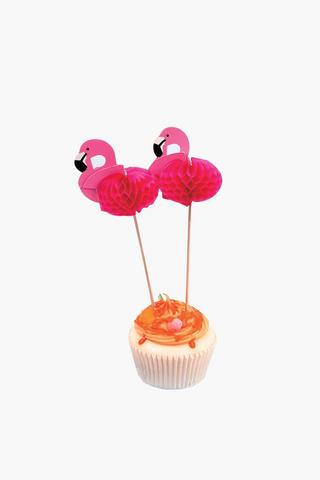 10 Pack Flamingo Topper