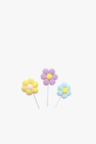 3 Pack Daisy Pompom Topper