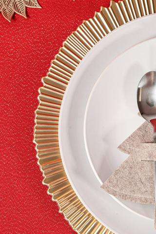 Festive Textured Rim Underplate