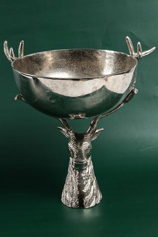 Metallic Deer Champagne Bowl