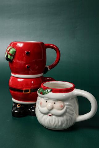 3 Tier Santa Mugs