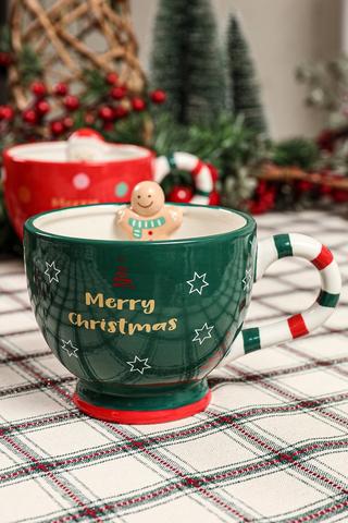 Gingerbread Mug With Candy Handle