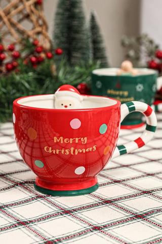 Santa Mug With Candy Handle
