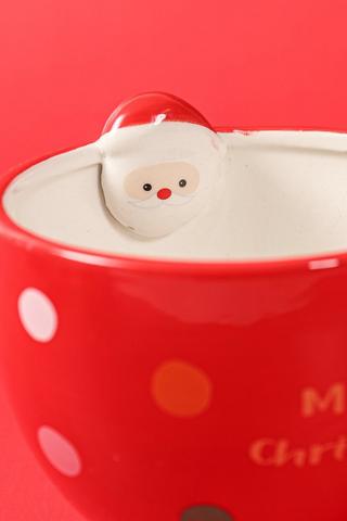 Santa Mug With Candy Handle