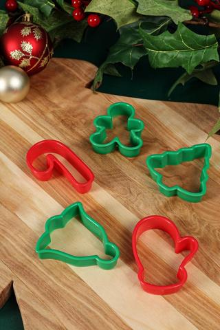 5 Piece Christmas Cookie Cutters