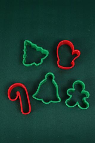 5 Piece Christmas Cookie Cutters