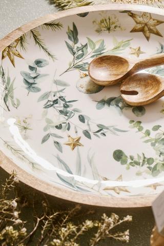 Colab Sue Crick Mangowood Salad Bowl