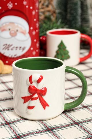 Candy Cane Stacking Mug