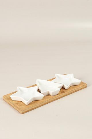 3 Divisional Bamboo Star And Tree Server
