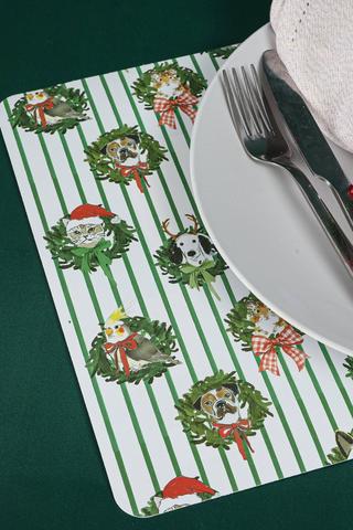 Festive Pet Pvc Placemat