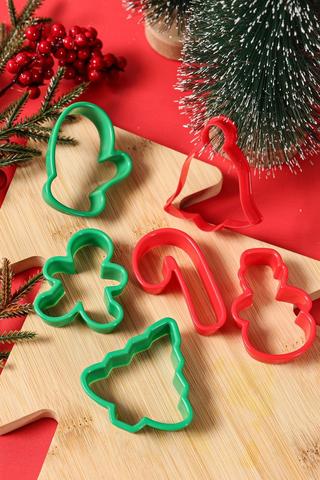 6 Piece Festive Cookie Cutters