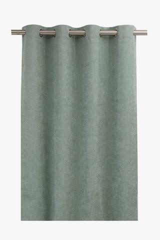 Eyelet Tennessee Textured Plain Block Out Curtain, 140x225cm