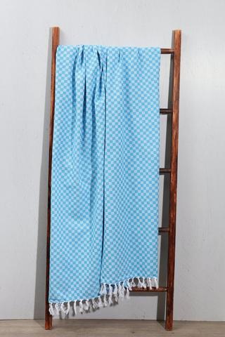 Cotton Checkered Throw, 125x150cm