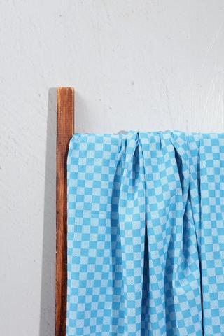 Cotton Checkered Throw, 125x150cm