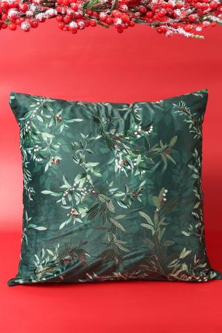 Christmas Embroidered Oppulence Feather Filled Scatter Cushion, 60x60cm