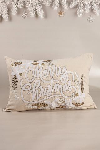 Christmas Textured Trees Scatter Cushion, 40x60cm