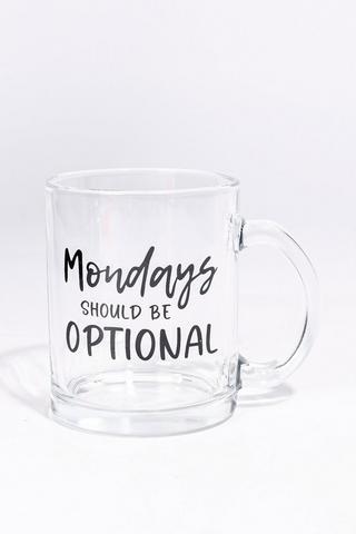 Script Glass Mug ,320ml