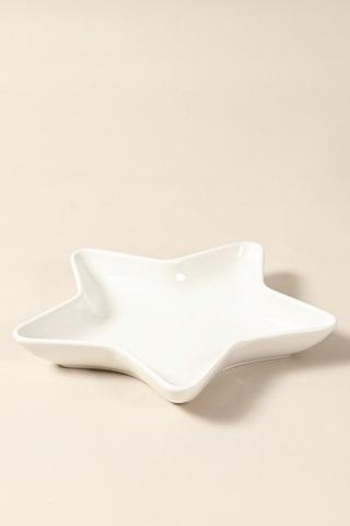 Festive Star Ceramic Platter