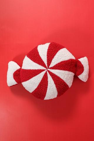 Christmas Merry Sweetie Shaped Cushion, 38x50cm