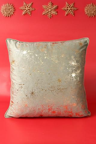Christmas Printed Fleck Scatter Cushion, 50x50cm