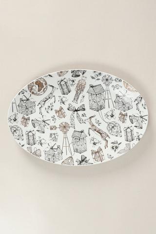 Festive Ceramic Platter