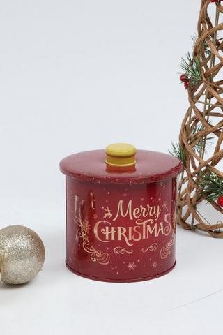 Small Christmas Biscuit Tin, 375g
